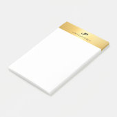 Post-it® Faux Gold Moderne Professionnel Élégant Modèle (Incliné)