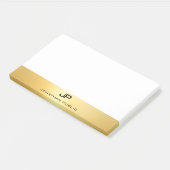 Post-it® Faux Gold Moderne Professionnel Élégant Modèle (Incliné)