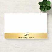 Post-it® Faux Gold Moderne Professionnel Élégant Modèle (Bureau)