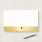 Post-it® Faux Gold Moderne Professionnel Élégant Modèle (Sur un bureau)