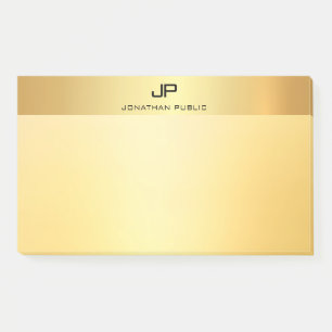 Post-it® Faux Gold tendance Élégant Modèle moderne Glamor