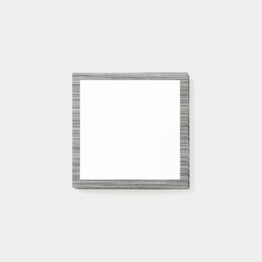 Post-it® Faux Grey Fabramed Post it Notes (Devant)