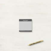 Post-it® Faux gris foncé Cuir Vintage (Sur un bureau)