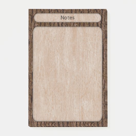 Post-it® Faux Rustic Tree Bark Texture (Devant)