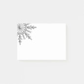 Post-it® Faux Silver Metallic Winter Snowflake (Devant)