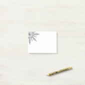 Post-it® Faux Silver Metallic Winter Snowflake (Sur un bureau)