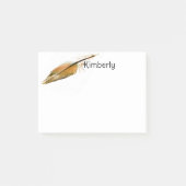 Post-it® feather art brown and white personalize it (Devant)