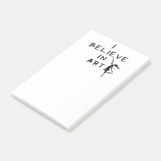 Post-it® Fée d'art : Je crois à l'art (Incliné)