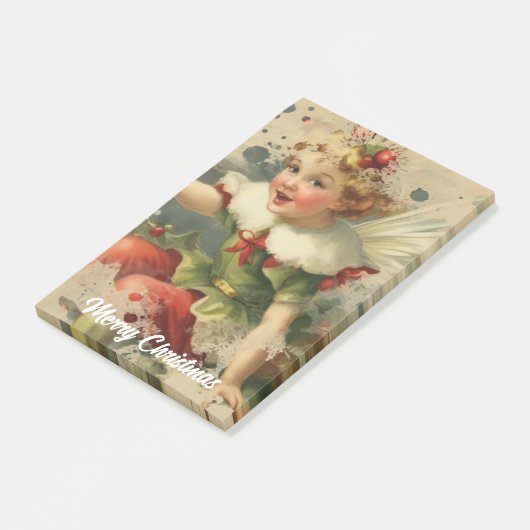 Post-it® Fée de Noël rétro (Incliné)