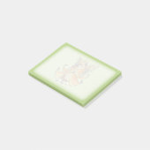 Post-it® Fée orange de papillon avec la robe débordante (Incliné)