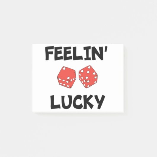 POST-IT® "FEELIN' LUCKY" DICE (Devant)