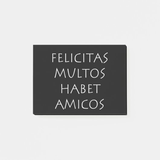 Post-it® Felicitas multos habet amicos (Devant)