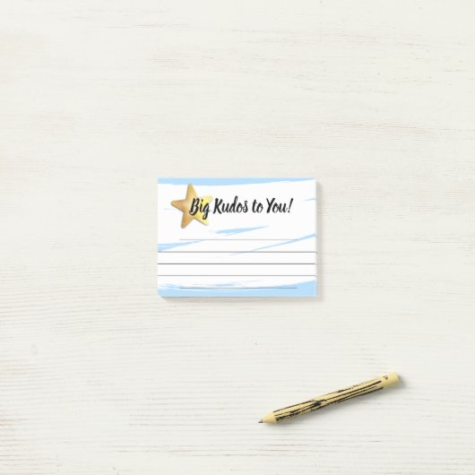 Post-it® Félicitations de récompense de post-it de (Sur un bureau)