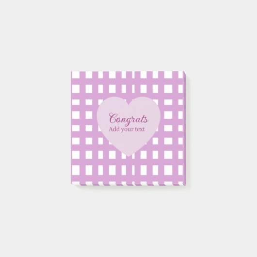 Post-it® Félicitations minimales simples diplôme violet s (Devant)