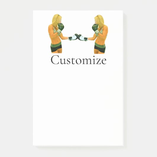 Post-it® Female Fitness Model boxing Thunder_Cove (Devant)