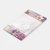 Post-it® Feminine Joli Blanc Glam Or Violet Floral (Incliné)