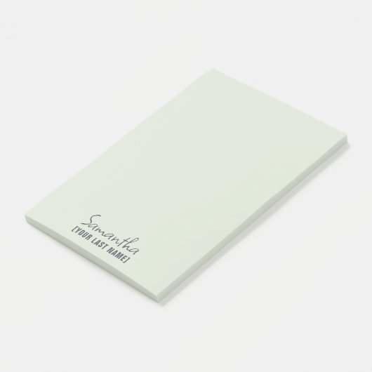 Post-it® Feminine Minimalist Notepad | Dusty Sage (Incliné)