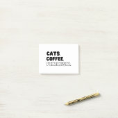 Post-it® Féminisme du café des chats (Sur un bureau)