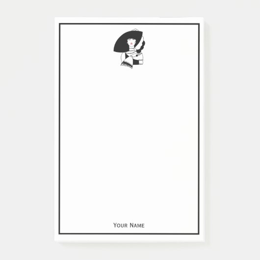 Post-it® Femme Art Déco En Gros Gants Casquettes RL (Devant)