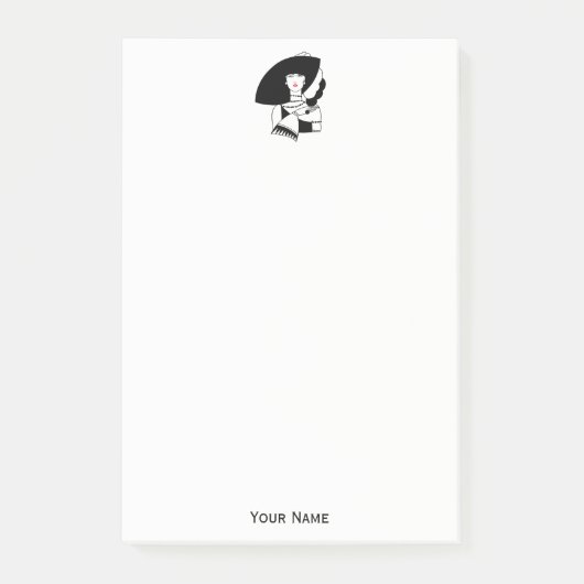 Post-it® Femme Art Déco En Gros Gants Casquettes RL (Devant)