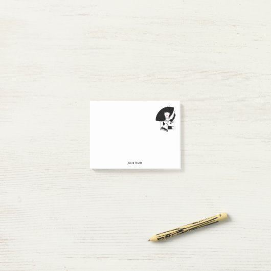 Post-it® Femme Art Déco En Gros Gants Casquettes RL (Sur un bureau)