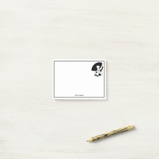 Post-it® Femme Art Déco En Gros Gants Casquettes RL (Sur un bureau)