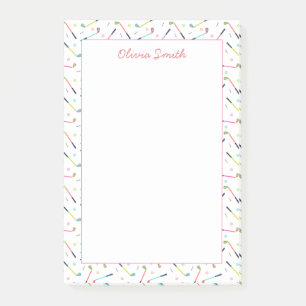 Post-it® Femme Motif de golf personnalisée