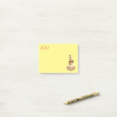Post-it® Femme Pierrot vintage (Sur un bureau)