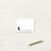Post-it® Fer Chat noir Personnaliser les notes (Sur un bureau)