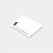 Post-it® Fer Chat noir Personnaliser les notes (Incliné)