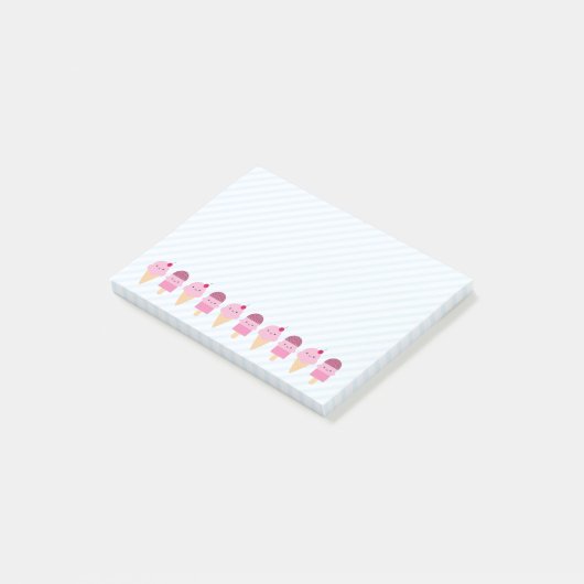 Post-it® Festins de crème glacée d'été (Incliné)