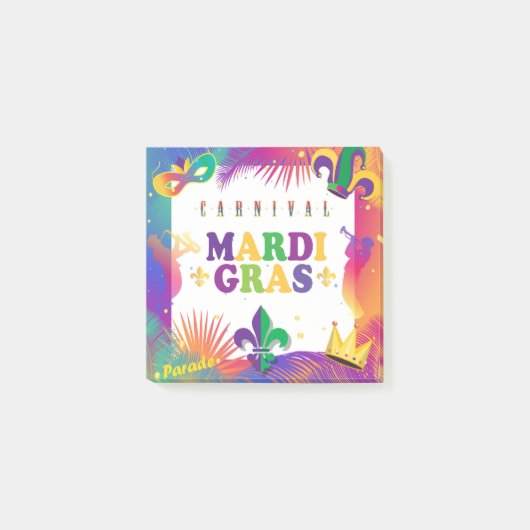 Post-it® Festival de musique Mardi Gras Tropical Fleur de L (Devant)