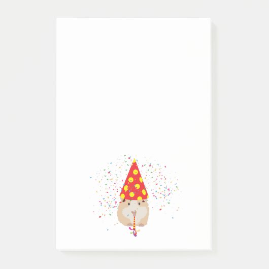 Post-it® Fête de hamster - Animaux ayant une fête (Devant)