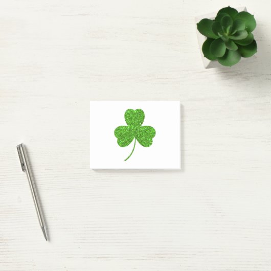 Post-it® Fête de la Saint-Patrick shamrock (Bureau)