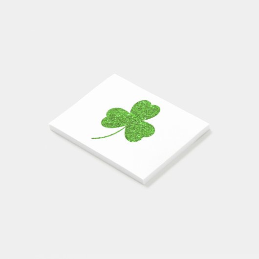 Post-it® Fête de la Saint-Patrick shamrock (Incliné)
