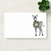 Post-it® Fête de Noël Zebra, vert rouge Holly couronne (Bureau)