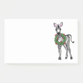 Post-it® Fête de Noël Zebra, vert rouge Holly couronne (Devant)