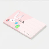 Post-it® FÊTE DE VACANCES HEUREUSE de PÂQUES de LAPIN (Incliné)