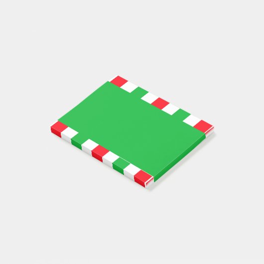 Post-it® Fête des Grandes Blancs rouges de Noël (Incliné)