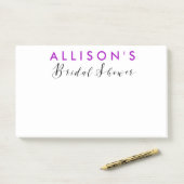 Post-it® Fête des mariées Faveur personnalisée (Sur un bureau)