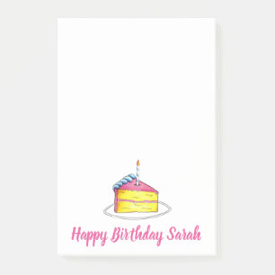 Post-it® Fête Personnalisée Gâteau Anniversaire Favoriser P