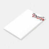 Post-it® Fêtes de fin d'année-billets-baies d'hiver (Incliné)