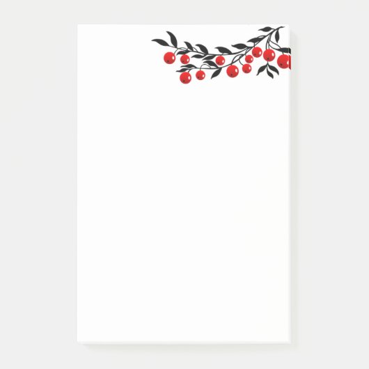 Post-it® Fêtes de fin d'année-billets-baies d'hiver (Devant)