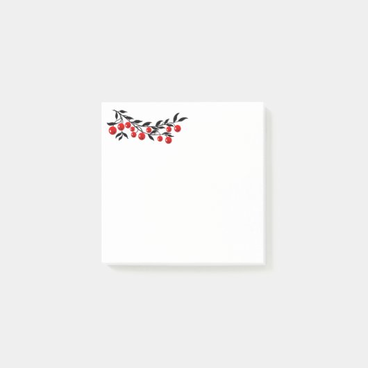 Post-it® Fêtes Post-it-Notes-Berries d'hiver (Devant)