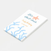 Post-it® Fêtons sous la mer bleu anniversaire (Incliné)