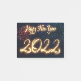 Post-it® Feu d'artifice du Joyeux Nouvel An 2022