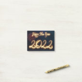 Post-it® Feu d'artifice du Joyeux Nouvel An 2022 (Sur un bureau)
