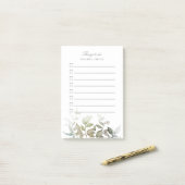 Post-it® Feuillage aquarelle à faire (Sur un bureau)