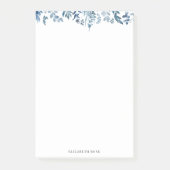 Post-it® feuillage bleu post-it notes (Devant)