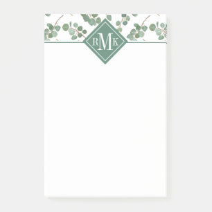 Post-it® Feuillage d'arbre de dollar en argent d'eucalyptus